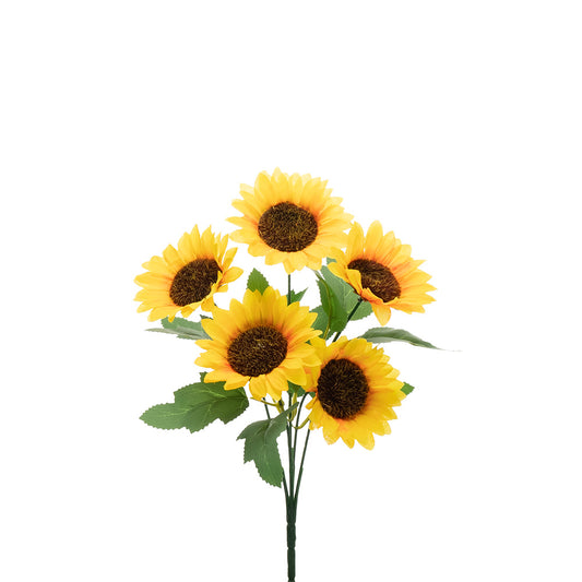 Sunflower 5 Heads Yellow 29cm