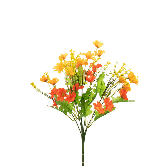 Mini Daisy Bunch Orange 30cm