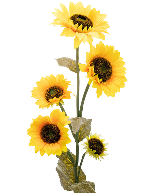 Sunflower  5 Heads Yellow 114cm