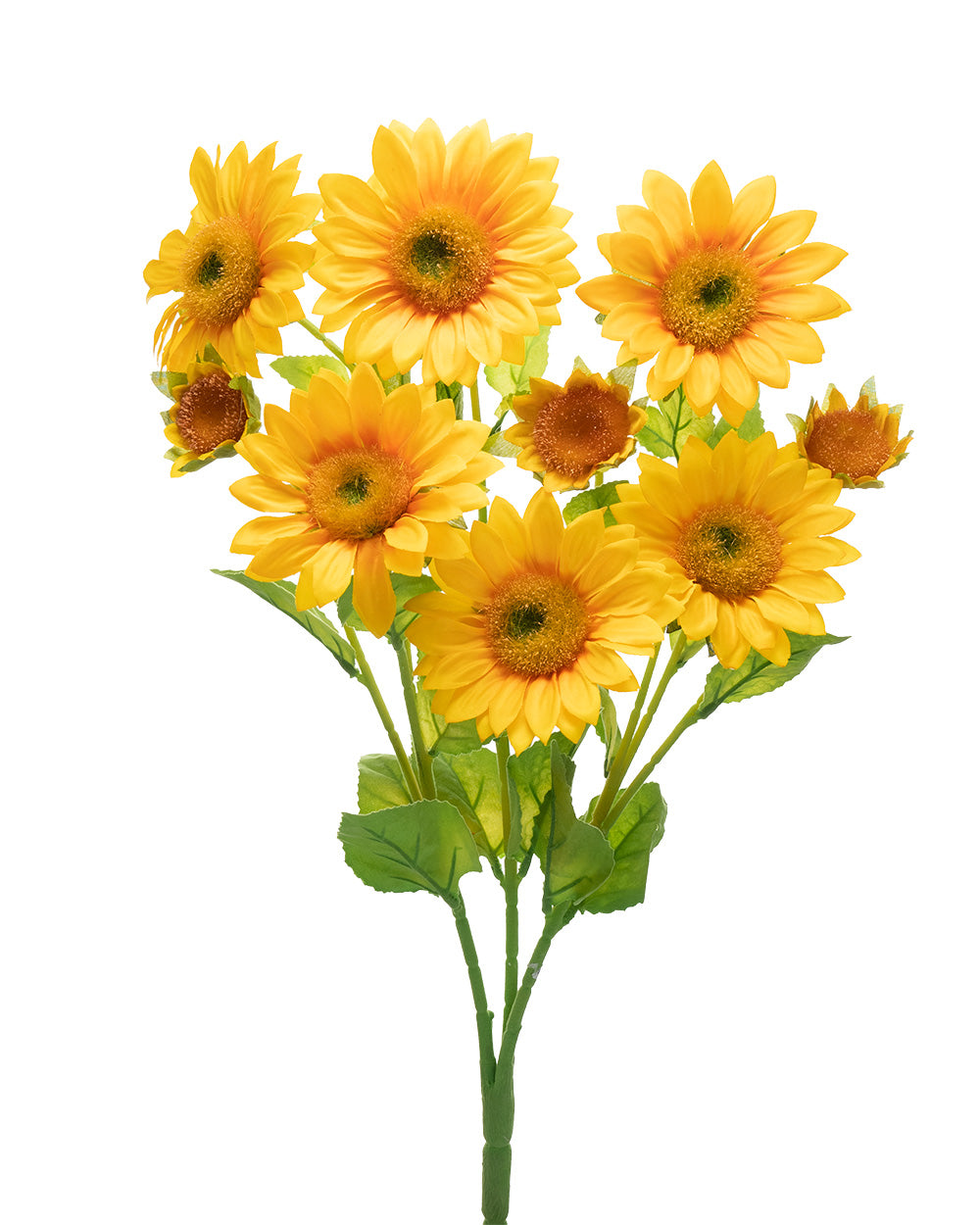 Sunflower 9 Heads Yellow 56cm