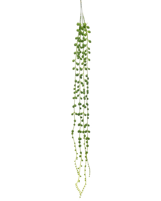 Hanging String Pearls Green 80cm