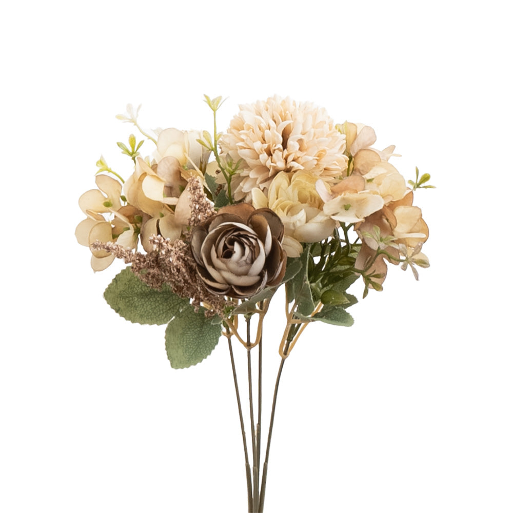 Ranunculus Hydrangea Bouquet Apricot 24cm