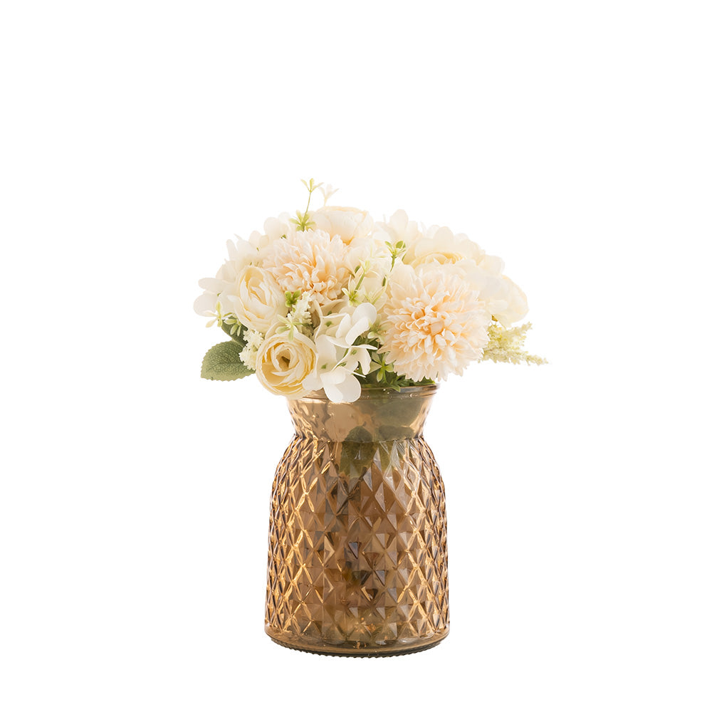 Ranunculus Hydrangea Bouquet Cream 24cm