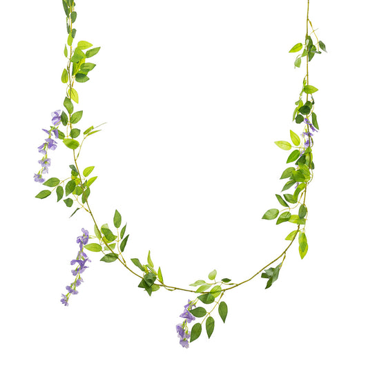 5 Head Wisteria Vine Garland Purple 180cm