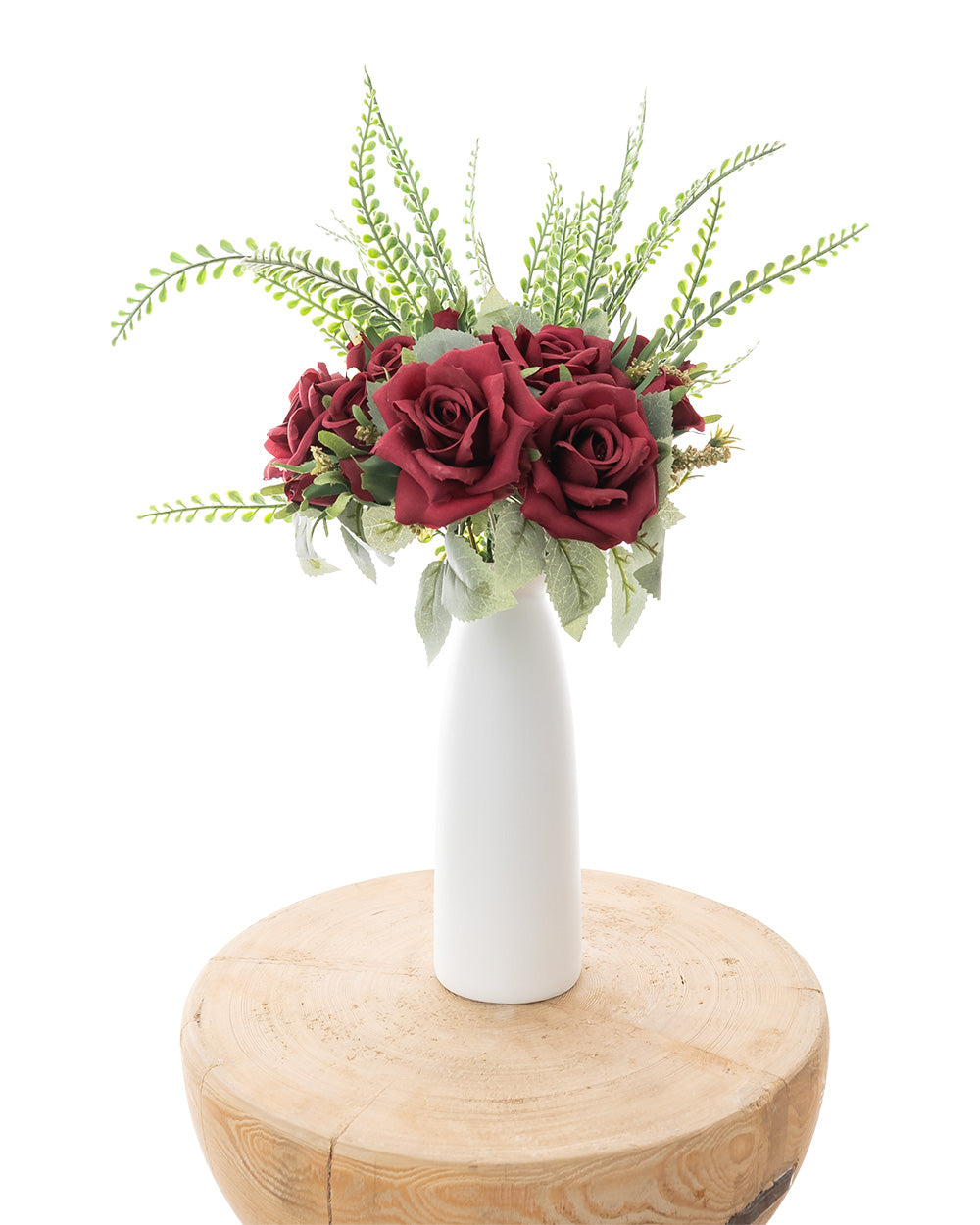 Rose Bouquet 7 Heads Red 33cm