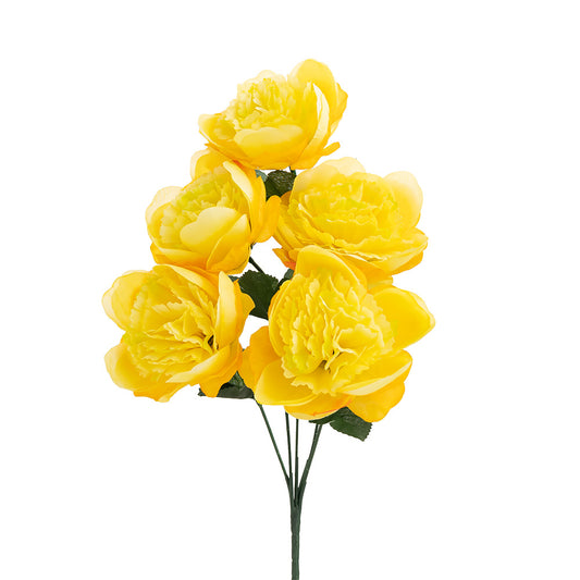 Peony Bunch Yellow 37cm