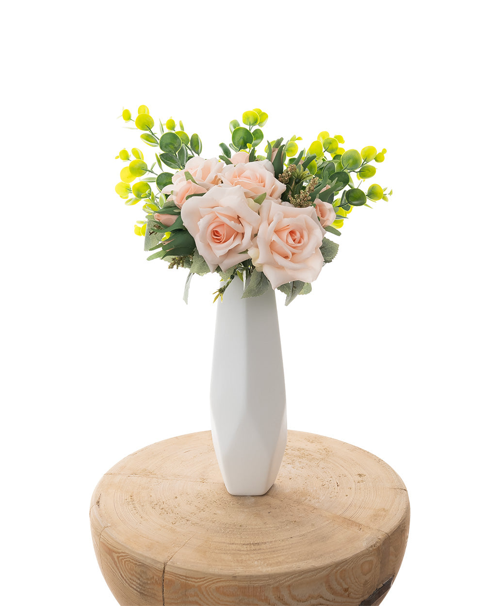 Rose Bouquet 7 Heads Light Pink 33cm