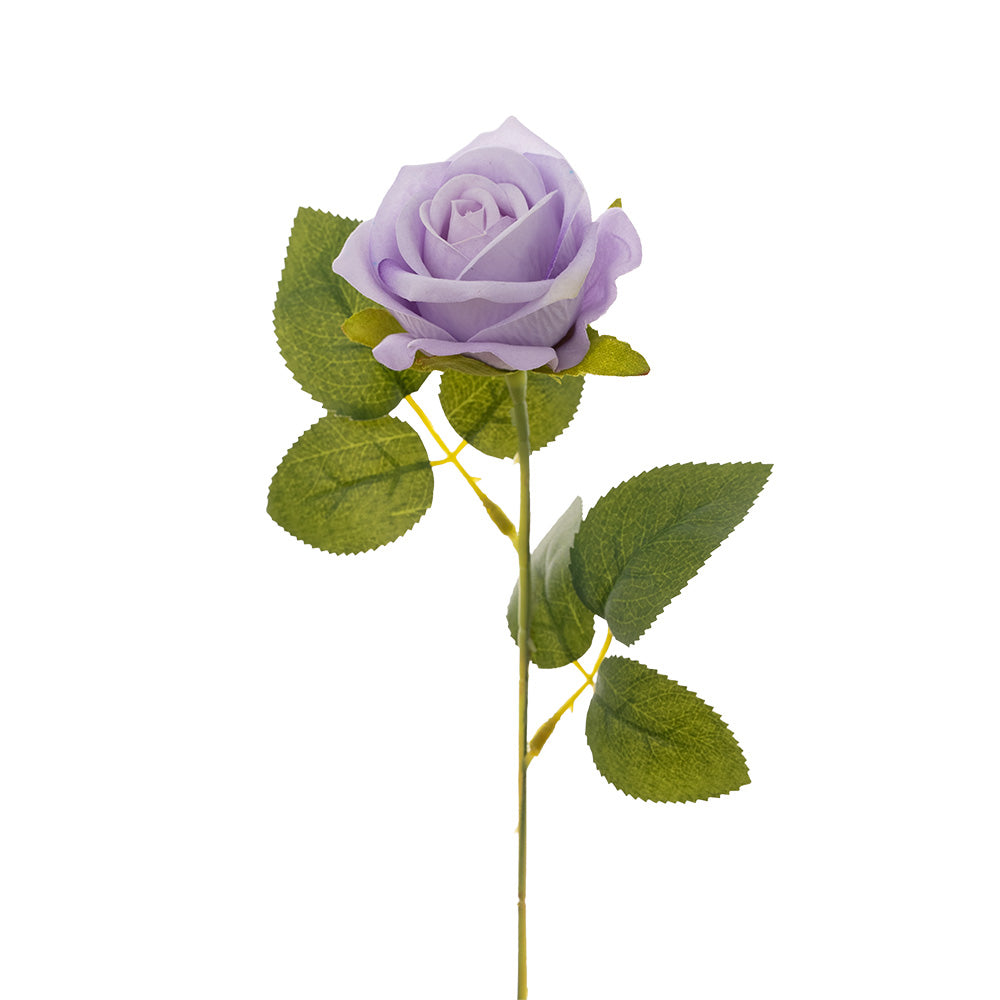 Mini Velvet Rose Stem Purple 51cm