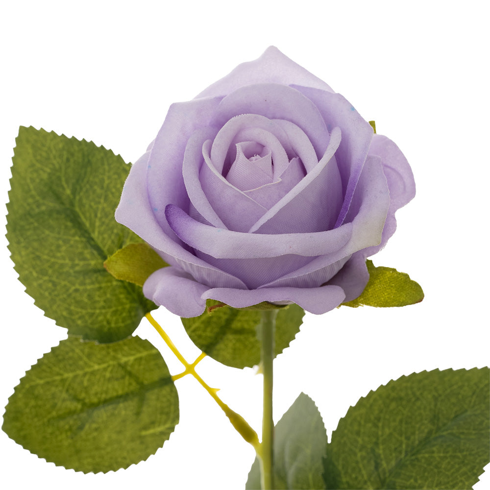 Mini Velvet Rose Stem Purple 51cm