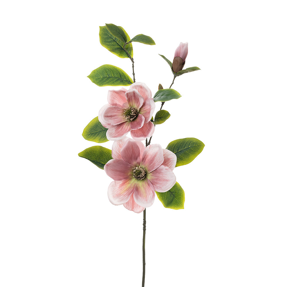 Magnolia Spray 2 Heads Pink 84cm