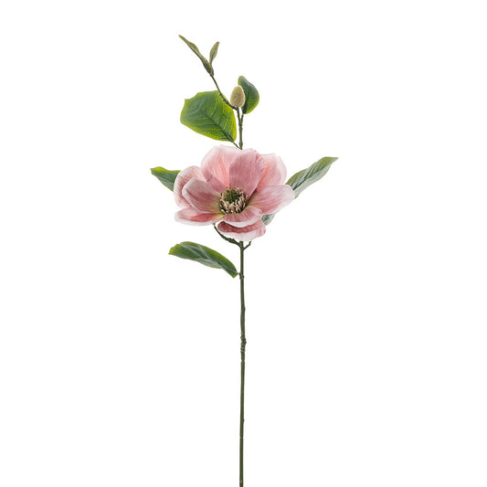 Magnolia Spray With Bud Pink 65cm