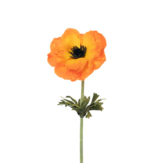 Anemone Stem Orange 53cm