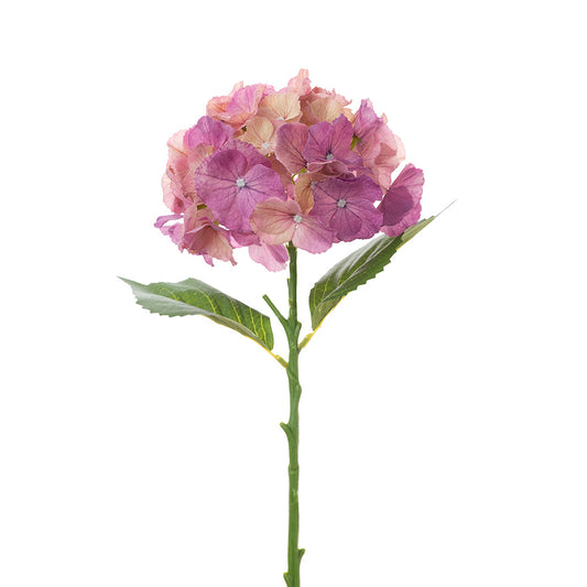 Real Touch Hydrangea Stem Pink 49cm