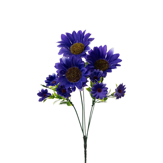 Sunflower Bunch Purple 32cm