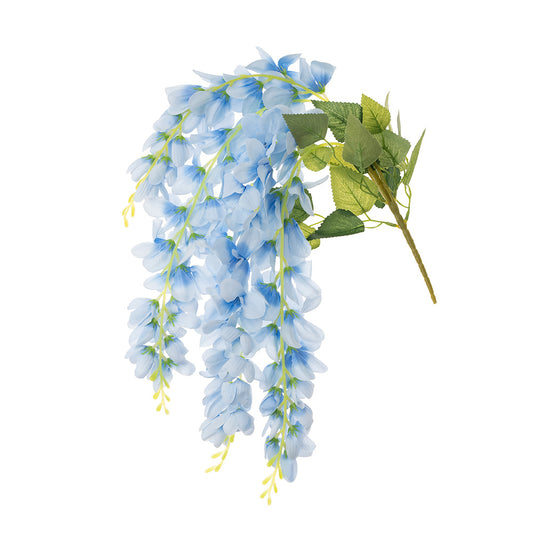 Hanging Wisteria Bush Light Blue 68cm