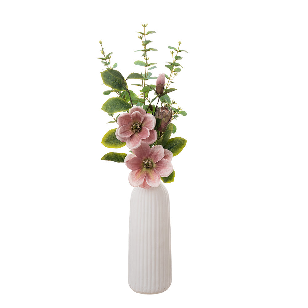 Magnolia Spray 2 Heads Pink 84cm